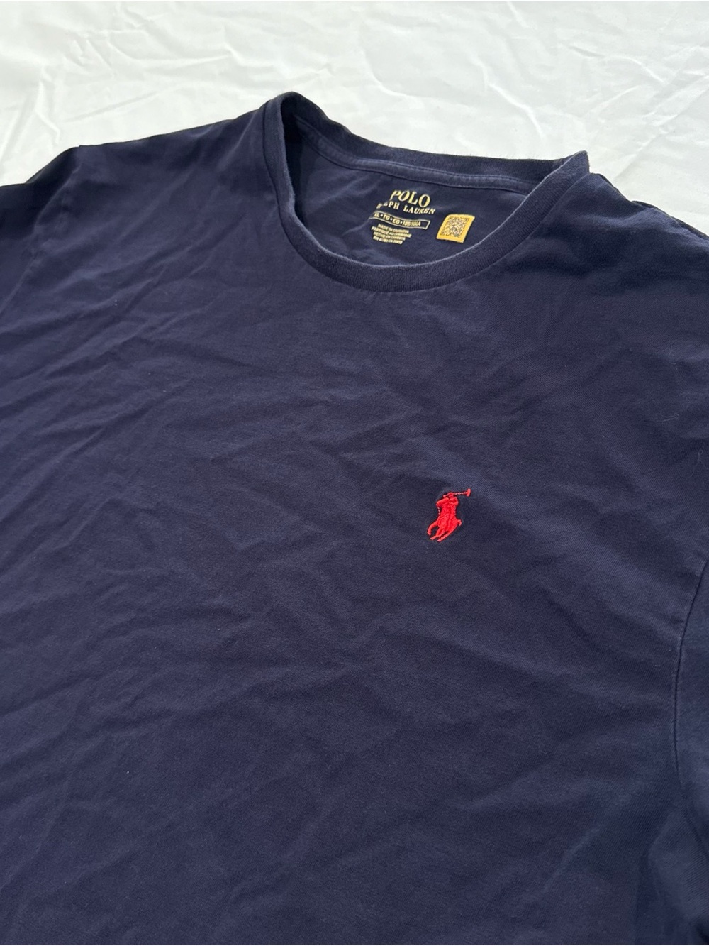 Polo Ralph Lauren Shirt Mens Big XL Navy Pony Logo Crewneck Short Sleeve Tee